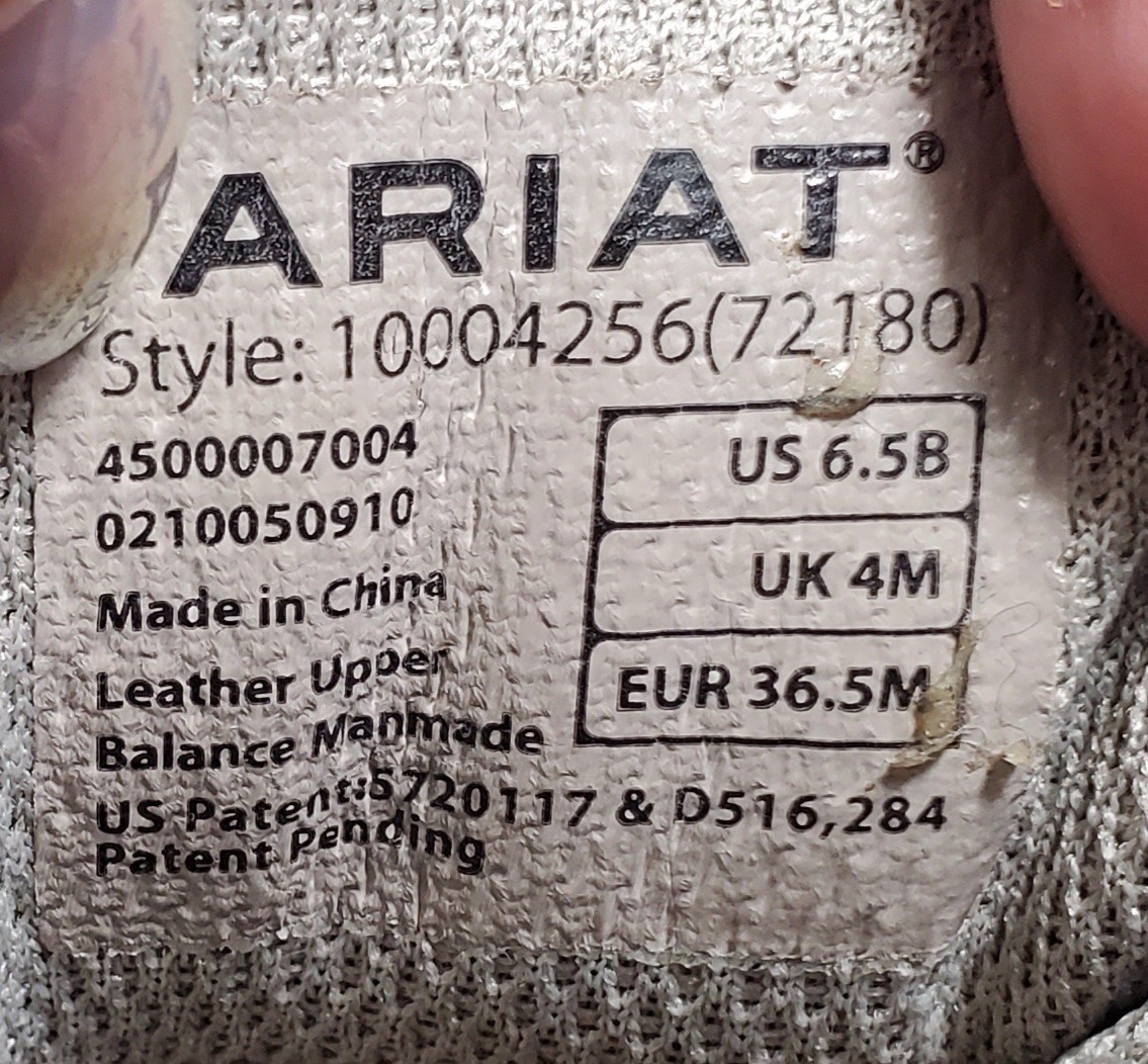 Ariat Terrain Waterproof Boots Womens 6.5 Copper Leather Hiking Endurance Riding