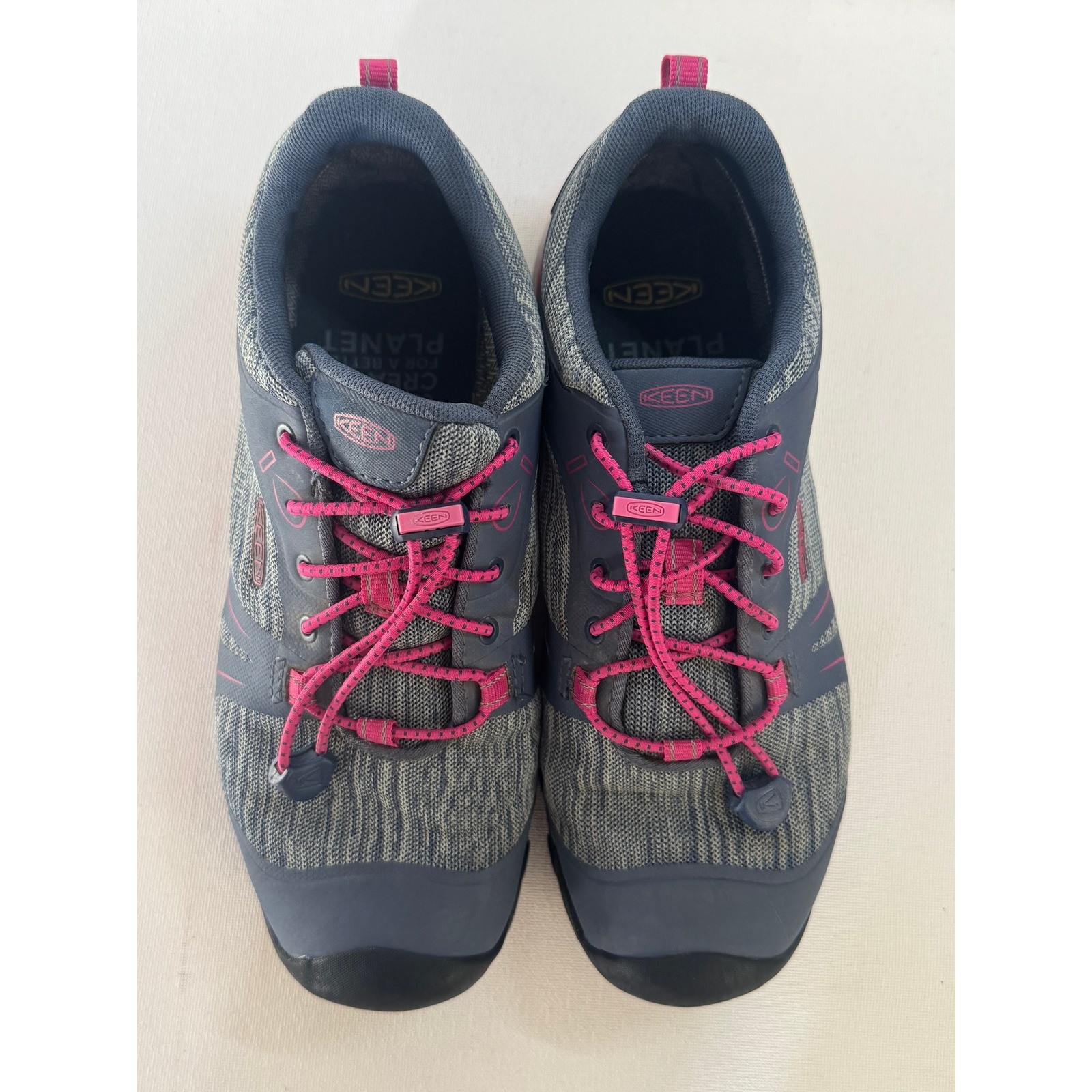 KEEN Terradora II Waterproof Hiking Shoes Women Grey Pink Low Top Sneakers