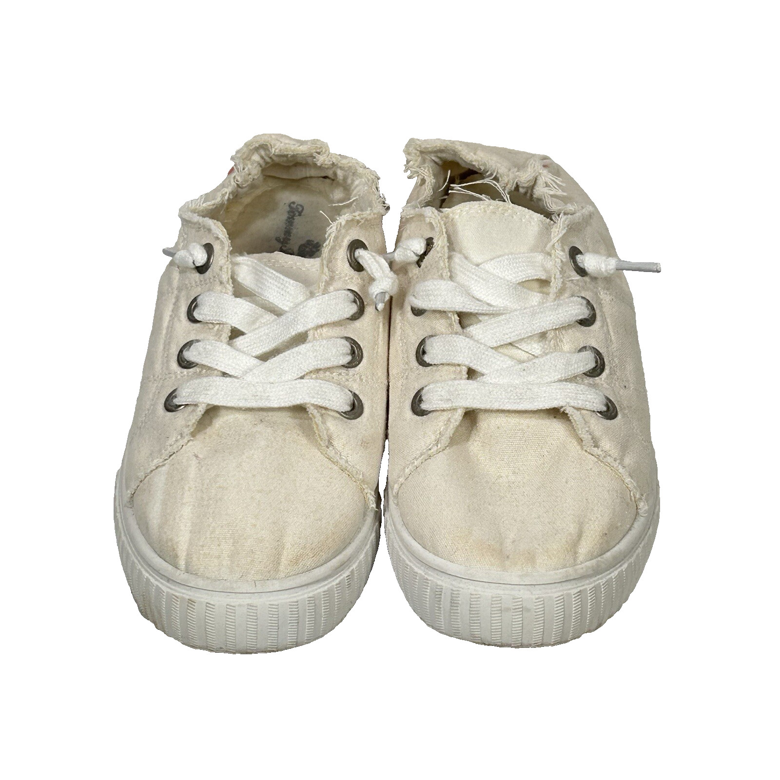 Tommy Bahama Sneaker Shoes Womens 8.5 Slip-On No Tie Cream Off White
