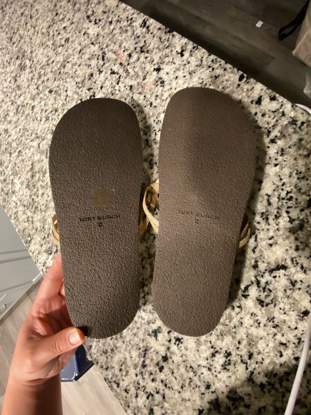 Tory Burch Miller Cloud Stingray Print Thong Sandals