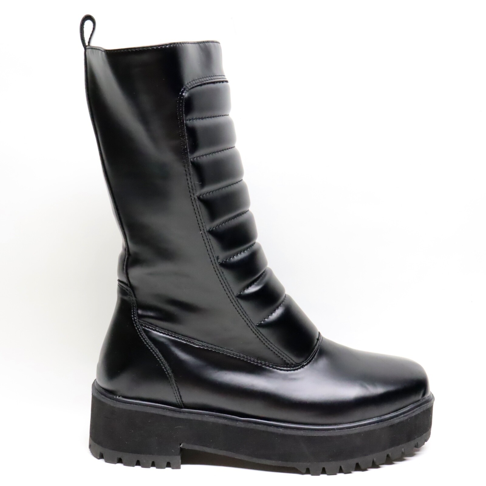 Nasty Gal Black Chunky Boots Womens Size 7 Grunge Punk Goth Halloween Platform