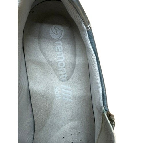 «Remonte» Paris Leather Side Zip Perforated Fashion Sneakers Blue Sz 39(7) Prep