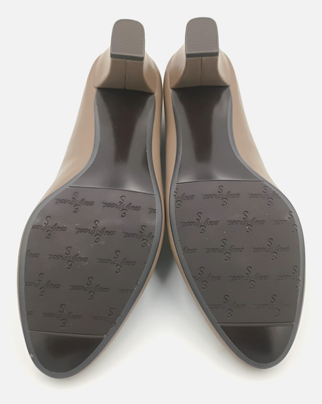Easy Street Ballari Low Block Heel Pumps Dress Shoes Taupe Womens Size 10 W NEW