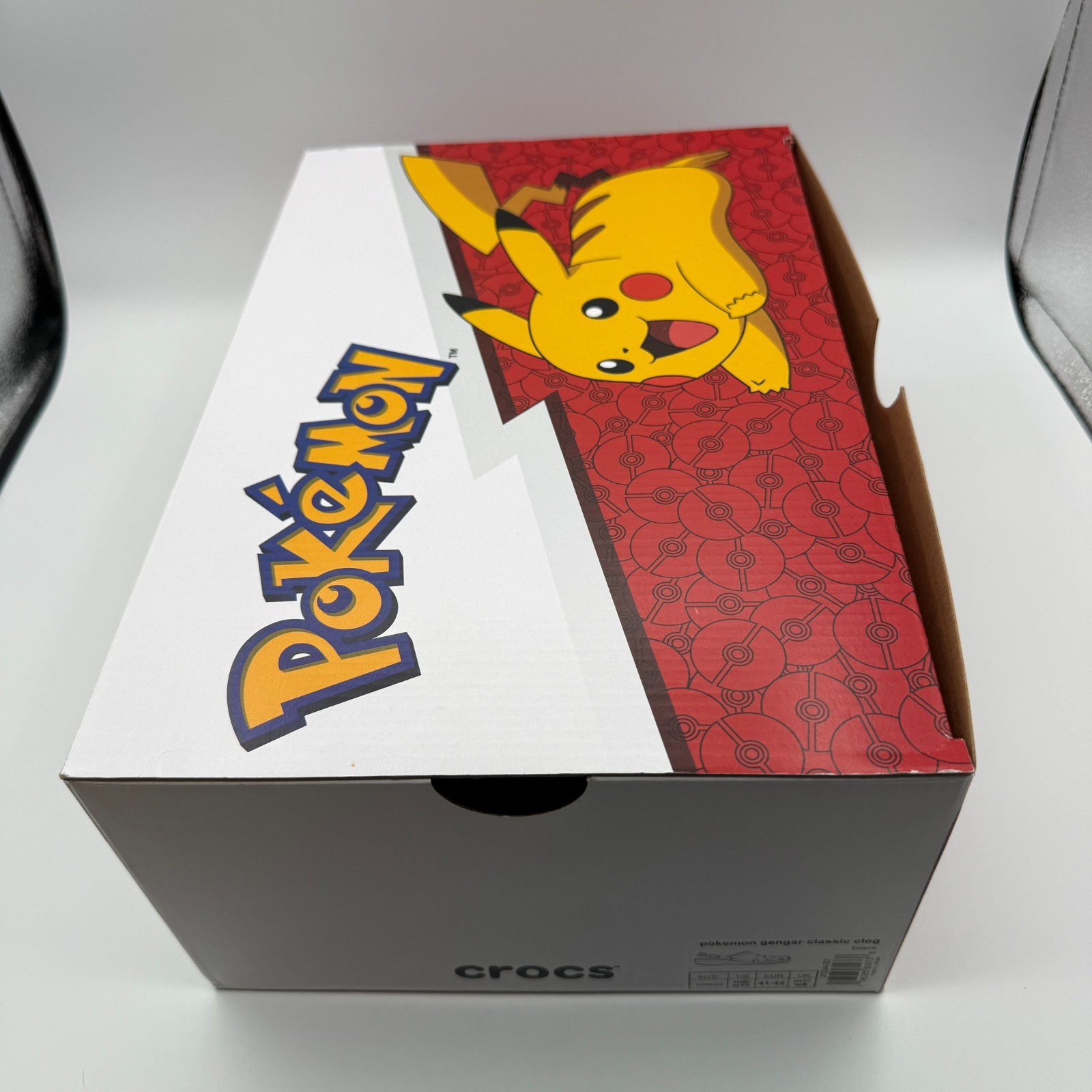 Croc Pokemon Genger Classic Clog Purple Glow/Light Up M8/W10 NWT w/Box (B-41)