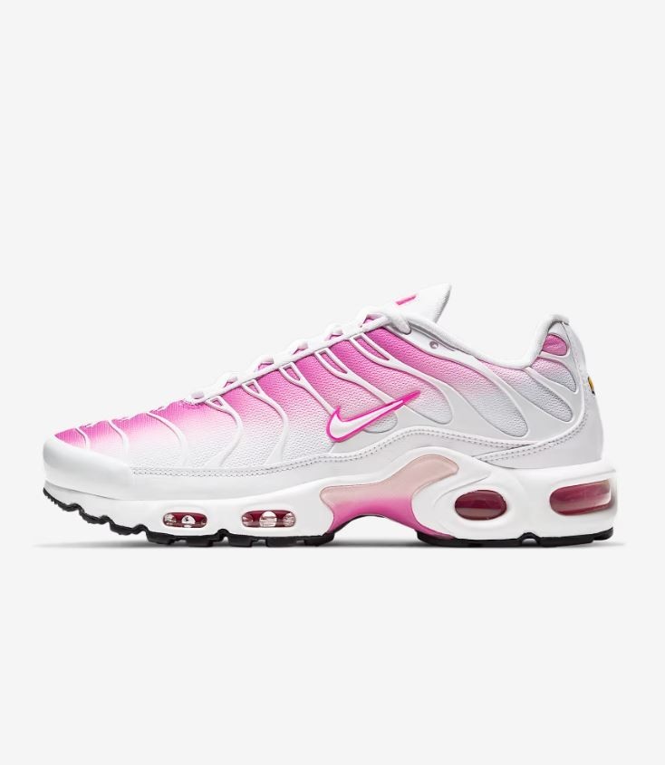 W Nike Air Max Plus White Pink Foam Black Fire Pink CZ7931-100 Women