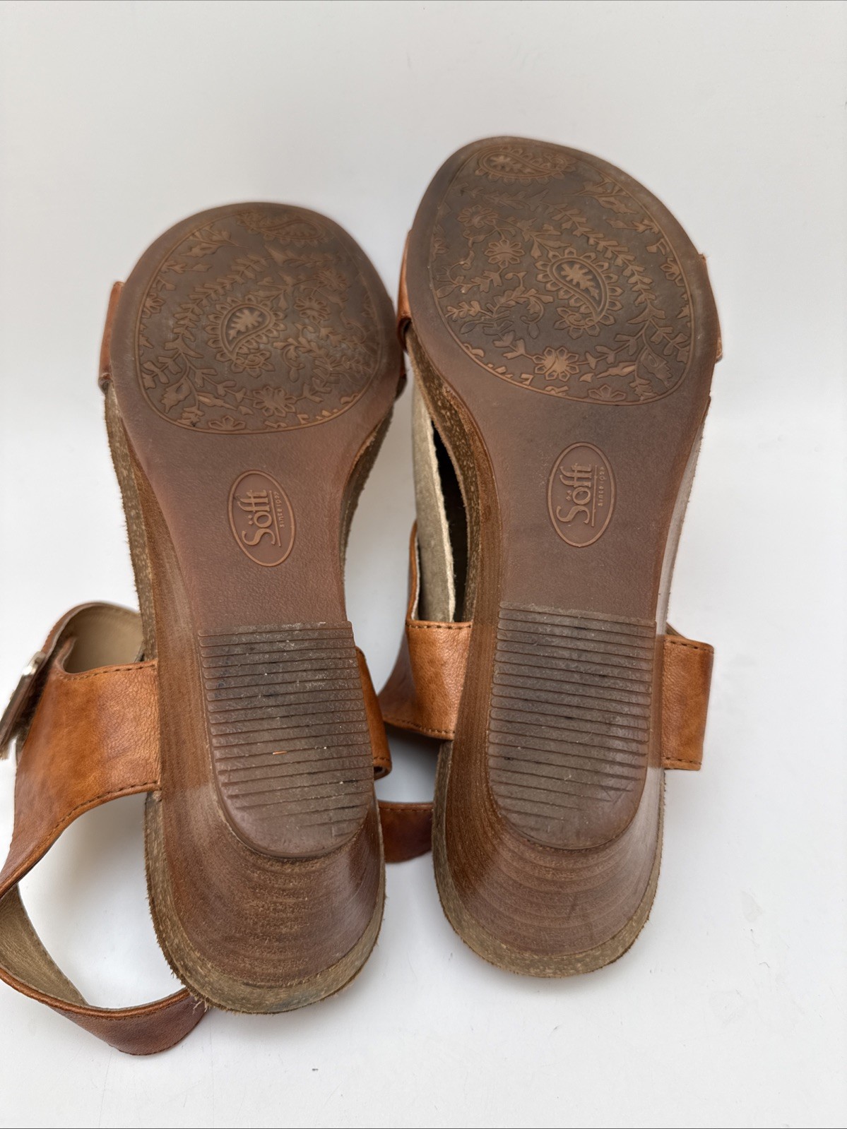 Sofft Comfort Wedge Sandals Verdi II 9.5W Brown