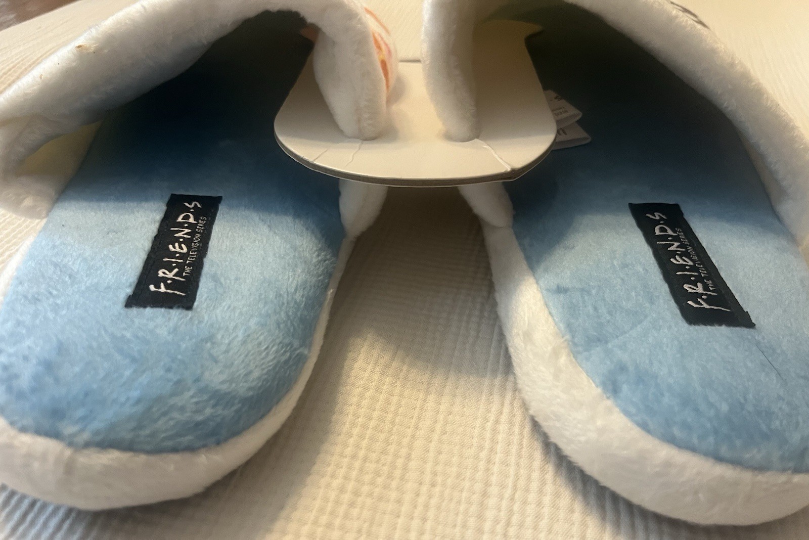 NWT F.R.I.E.N.D.S. TV Show Central Perk Hallmark Adult Slippers L/XL (No Sound)