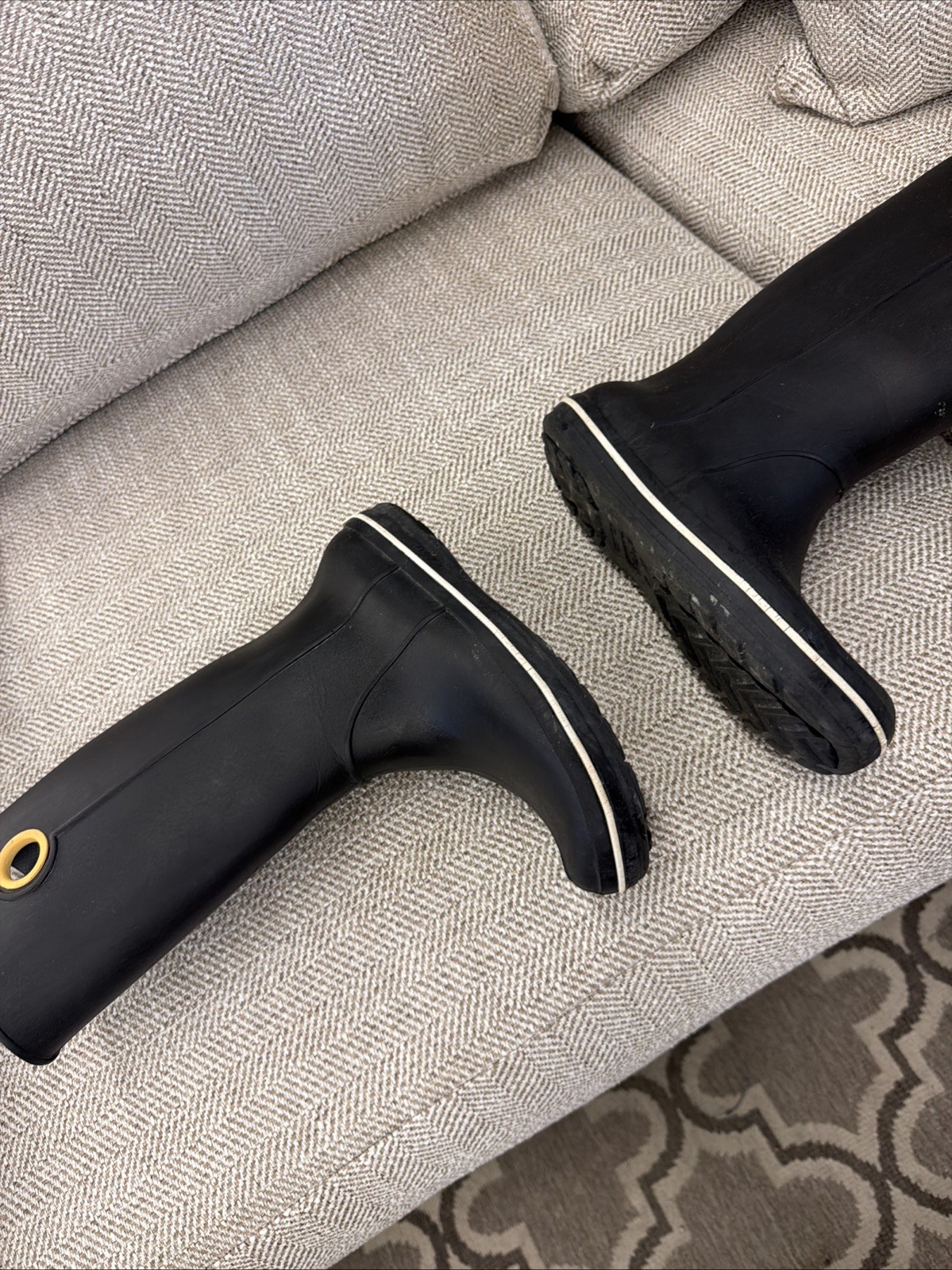 Crocs Crocband Jaunt Boots Black, Rain or Garden, Size W 6 Rubber