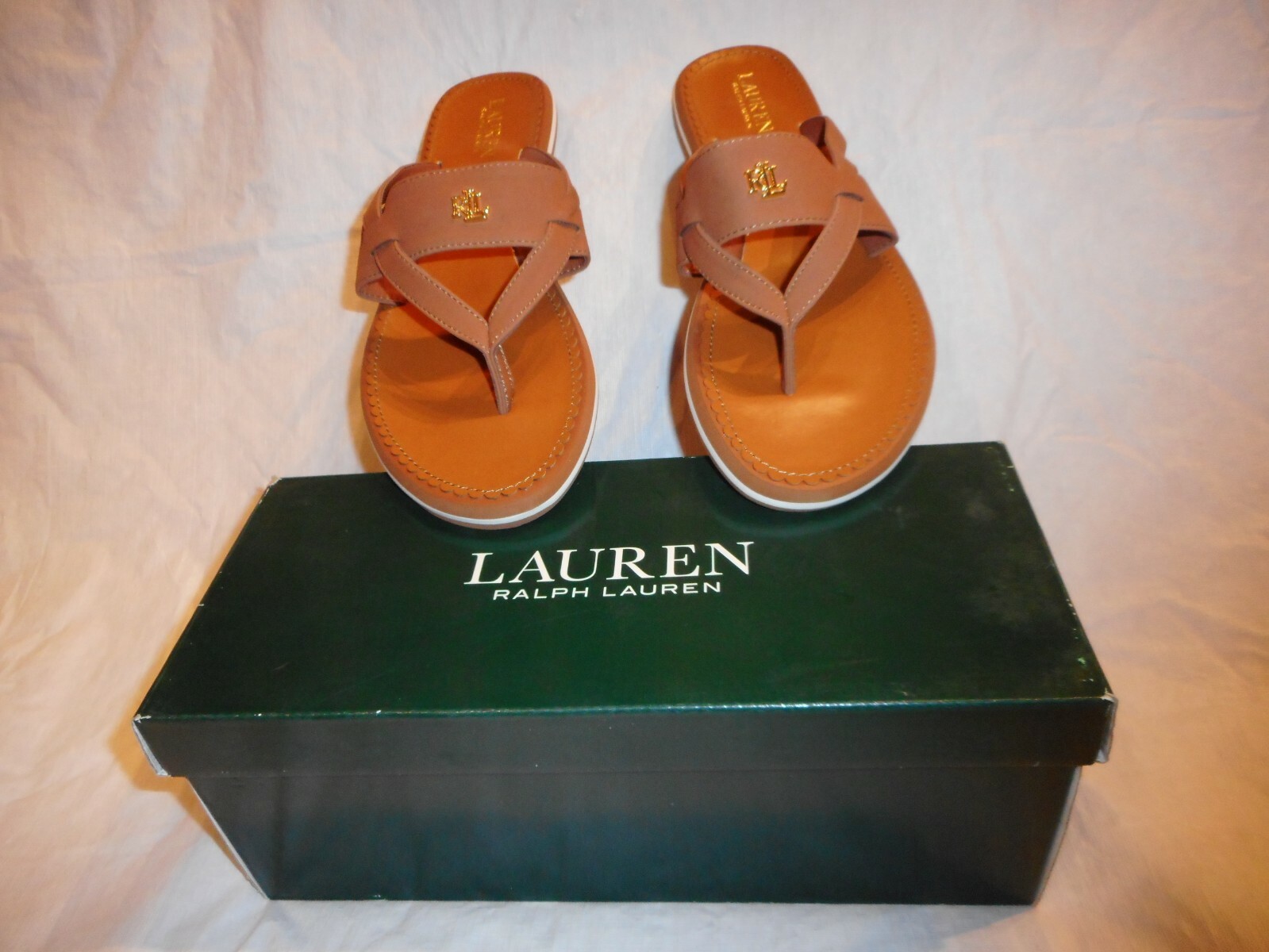 N/W/B Ralph Lauren Female Rosalind Sandals T-an Cla Tan US Size 11B