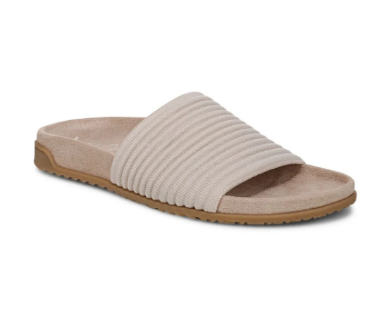 Vionic’s Evie Knit Slide Sandal, Cream