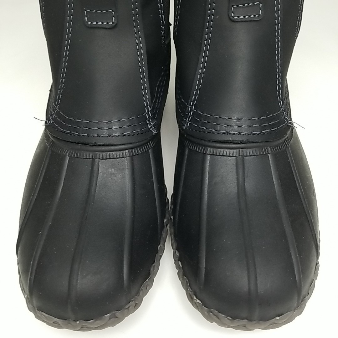 Bean Boots By LL Bean 6.5″ Chelsea Duck Rain Boots Women’s sz 9 M Black Leather