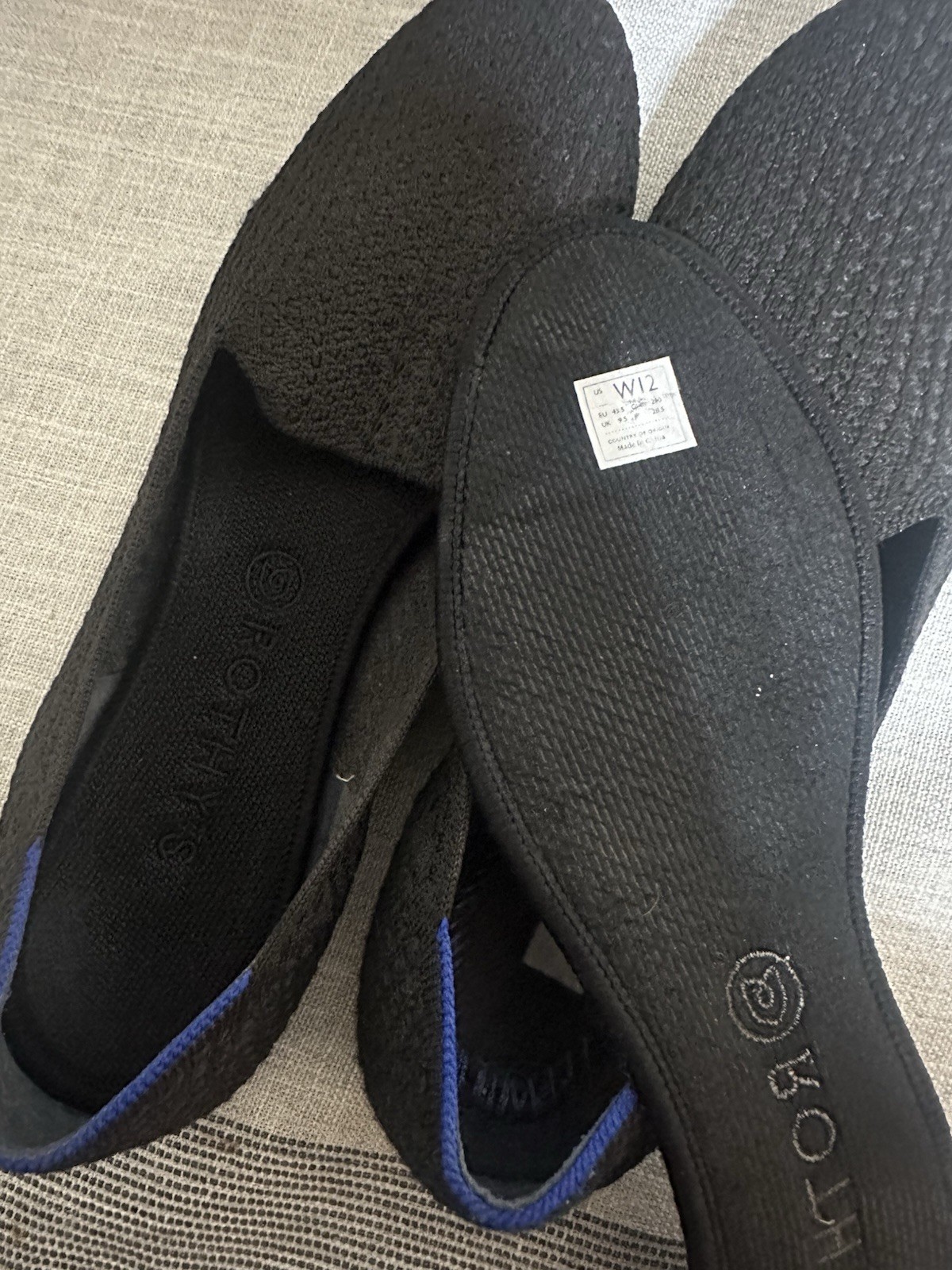 Rothy’s Women’s Black Honeycomb Loafers US 12