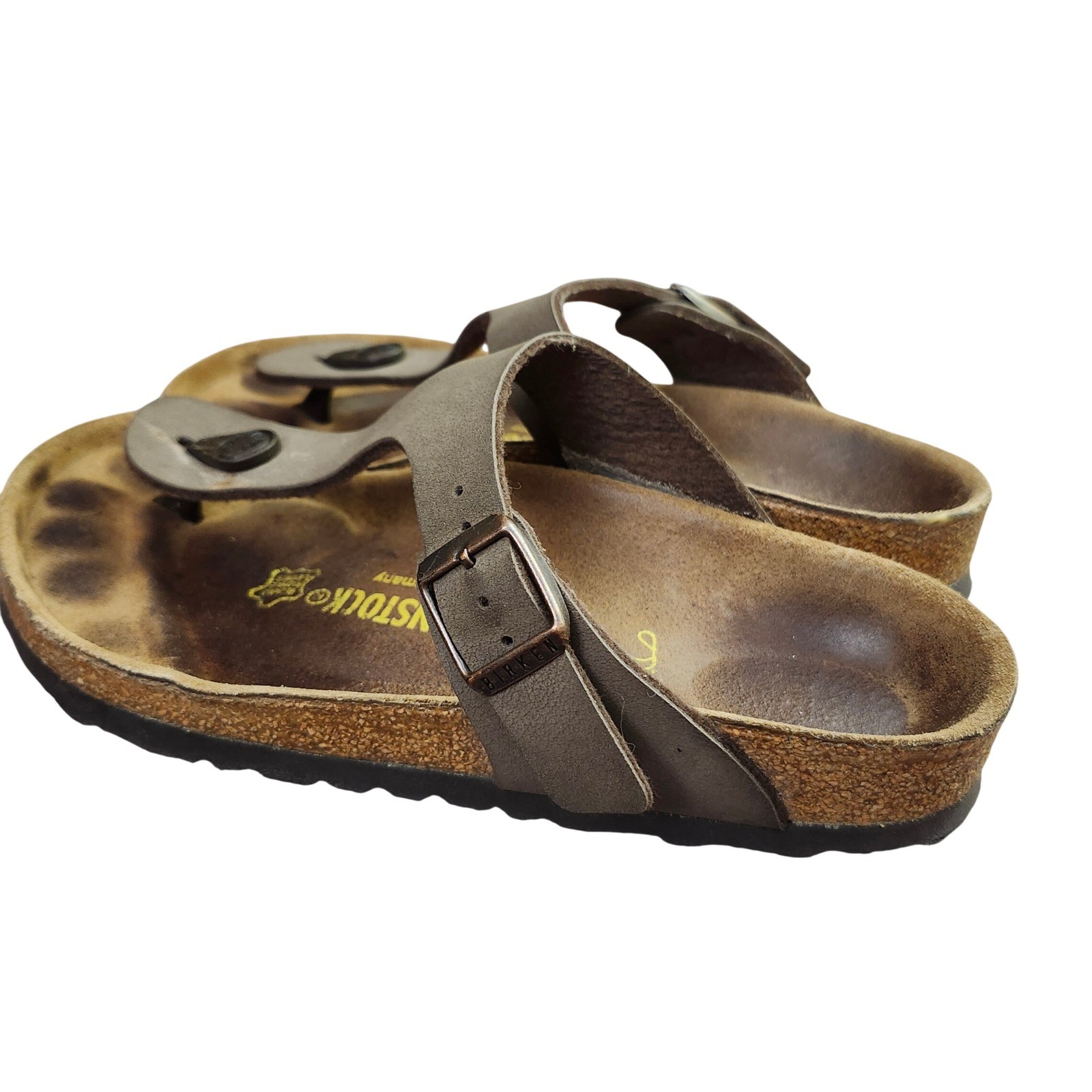 Birkenstock Gizeh Mocha Brown Birko-Flor Thong Sandals EU 36 US Women 5-5.5