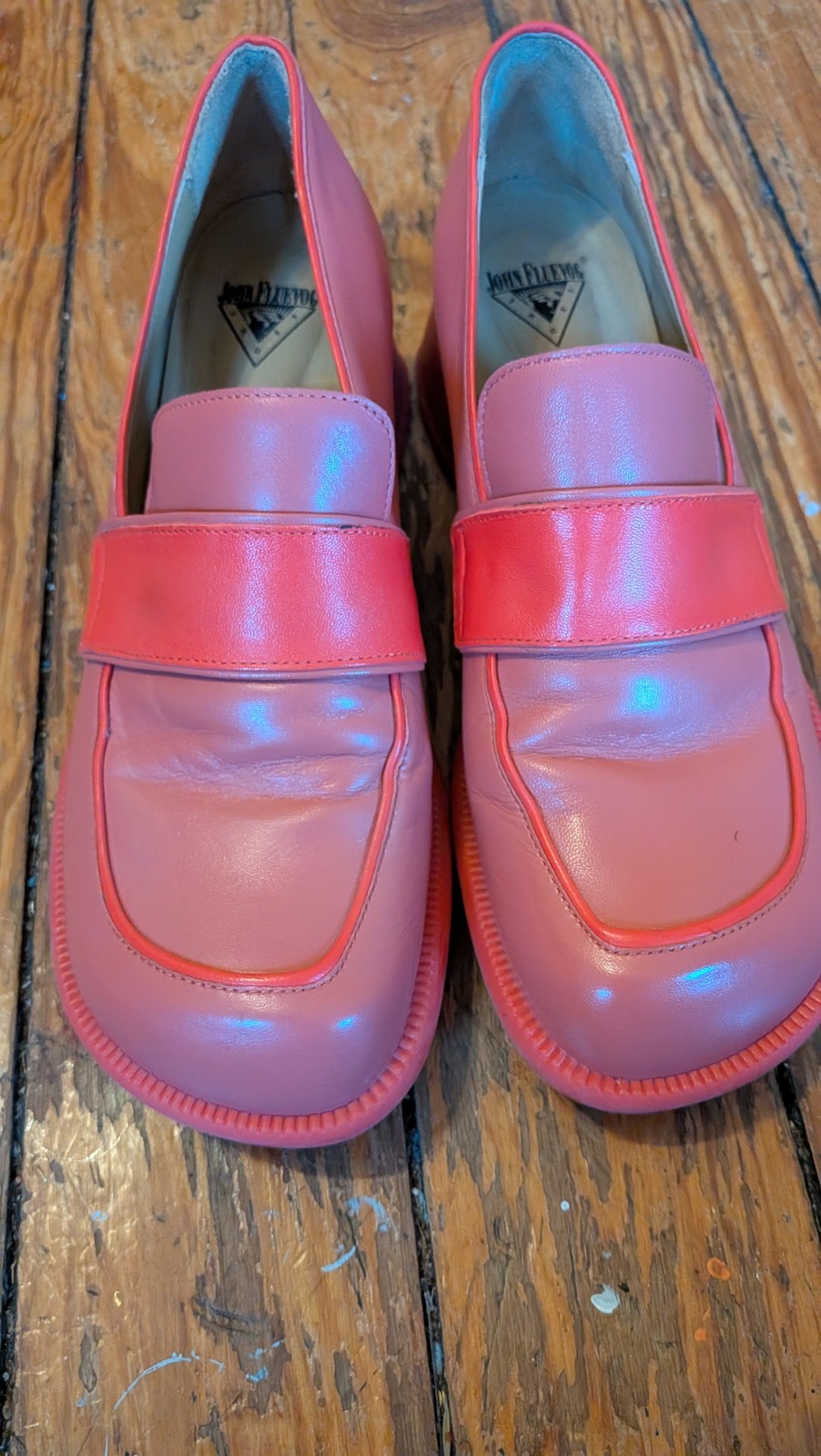John Fluevog – Thrillvogs Shelly Coral – Size 8- Originally $369