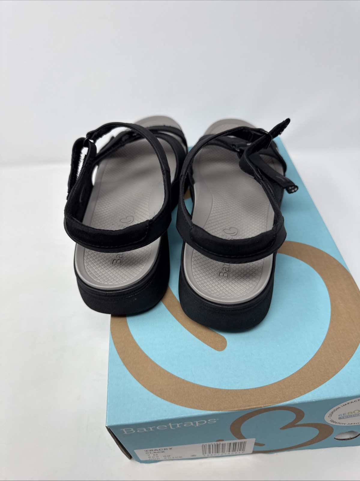 Baretraps Sandals Rebound Tracey Black Women’s 7 M Comfort Rebound