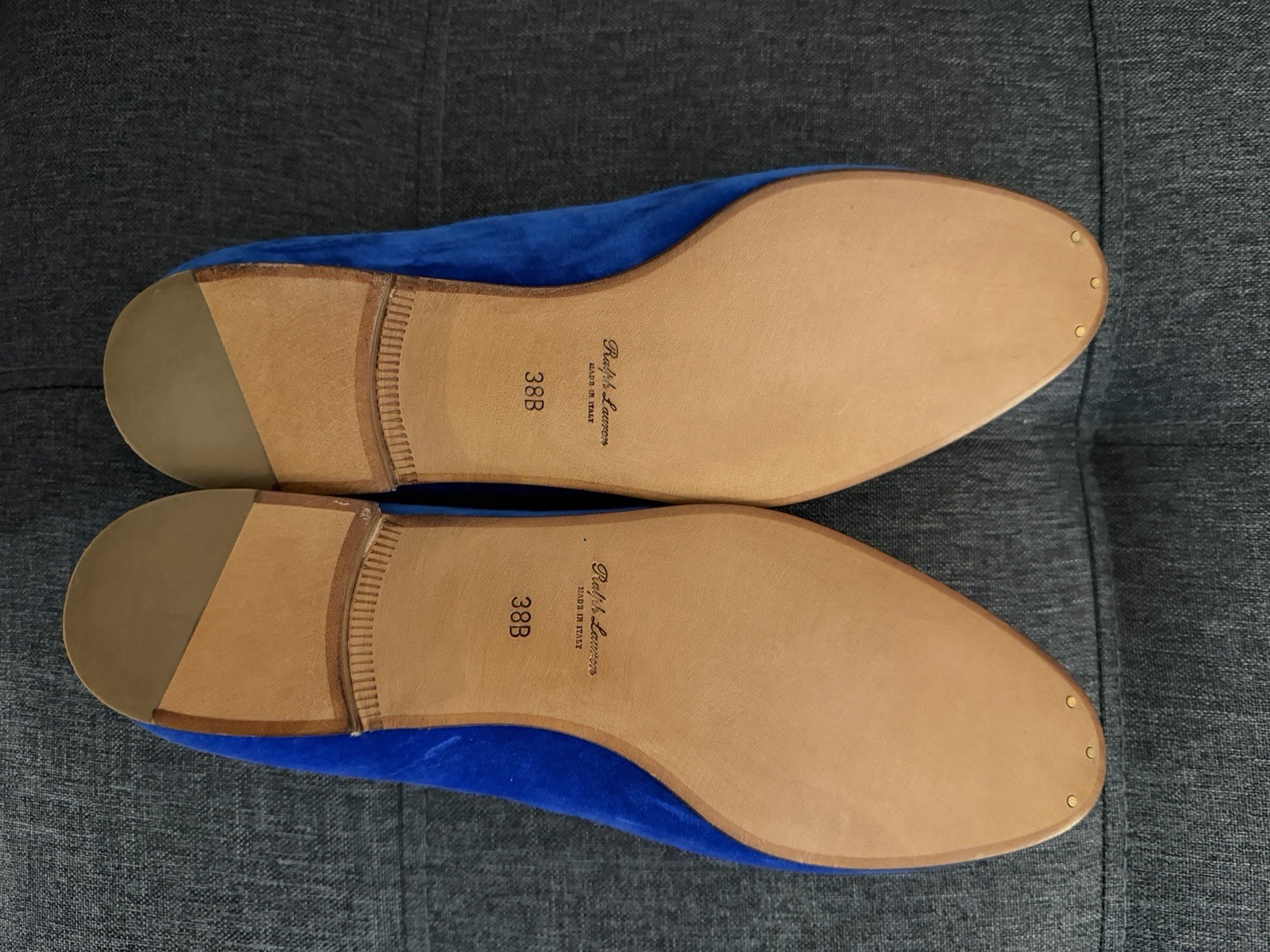 Ralph Lauren Purple Label Alonzo Embroidered Velvet Loafers Slippers-Size 8