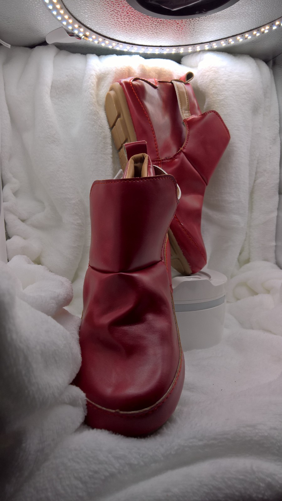ANKLE CASUAL EVERYDAY BOOTIES IN COLOUR RED SIZE 40