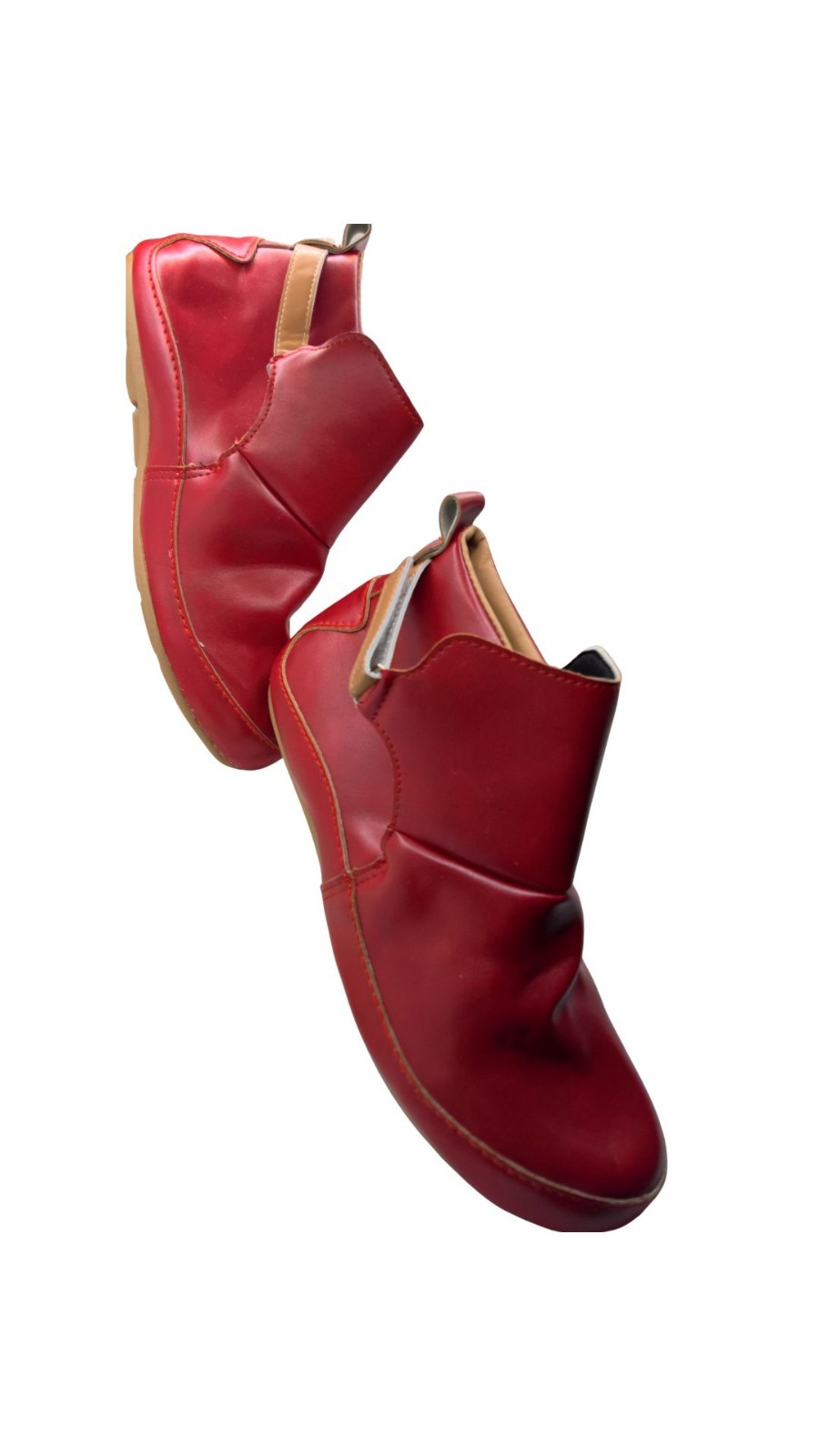 ANKLE CASUAL EVERYDAY BOOTIES IN COLOUR RED SIZE 40