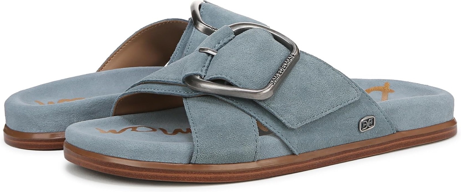 NEW IN BOX $130 Sam Edelman Darla in Coastal Blue Suede Leather Size 8M
