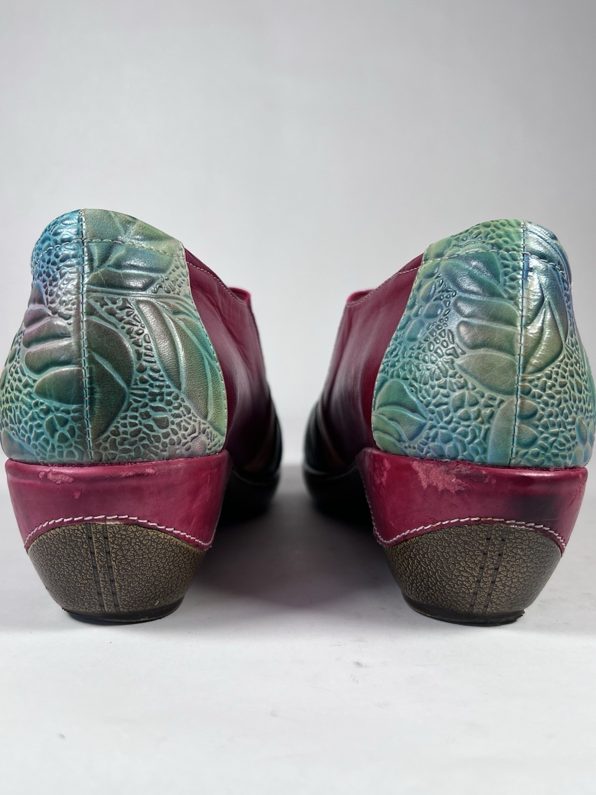 L’Artiste Spring Step Scotland Rainbow Leather Shoes Women’s Size 10 / 40 Clogs