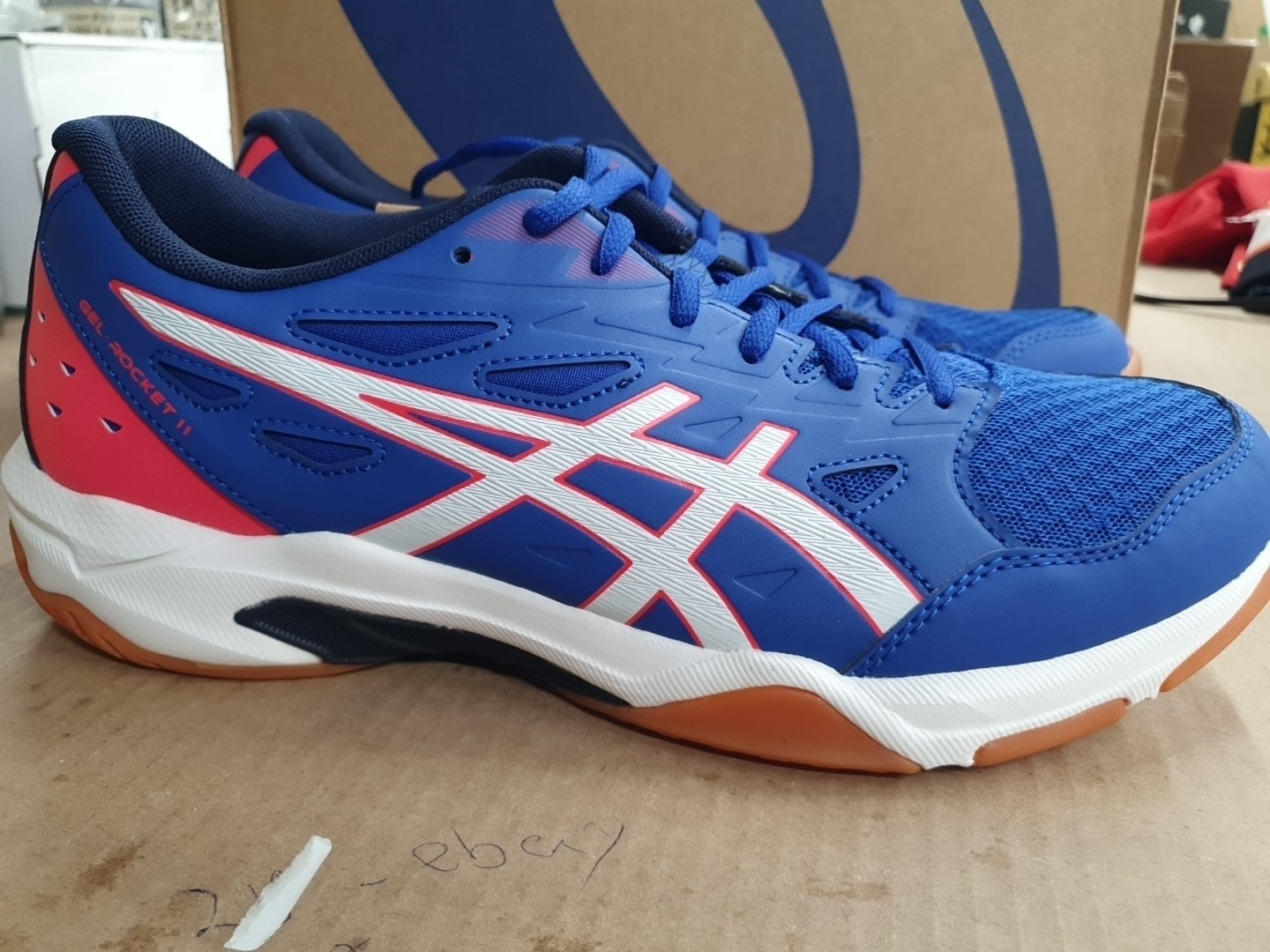ASICS GEL ROCKET 11 WOMEN 1072A093-400 ASICS BLUE/WHITE US 10.5