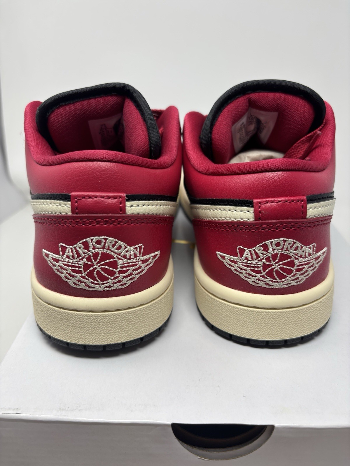 Air Jordan 1 Low DC0774-605 Hibiscus Black Red Sneaker Women’s Size