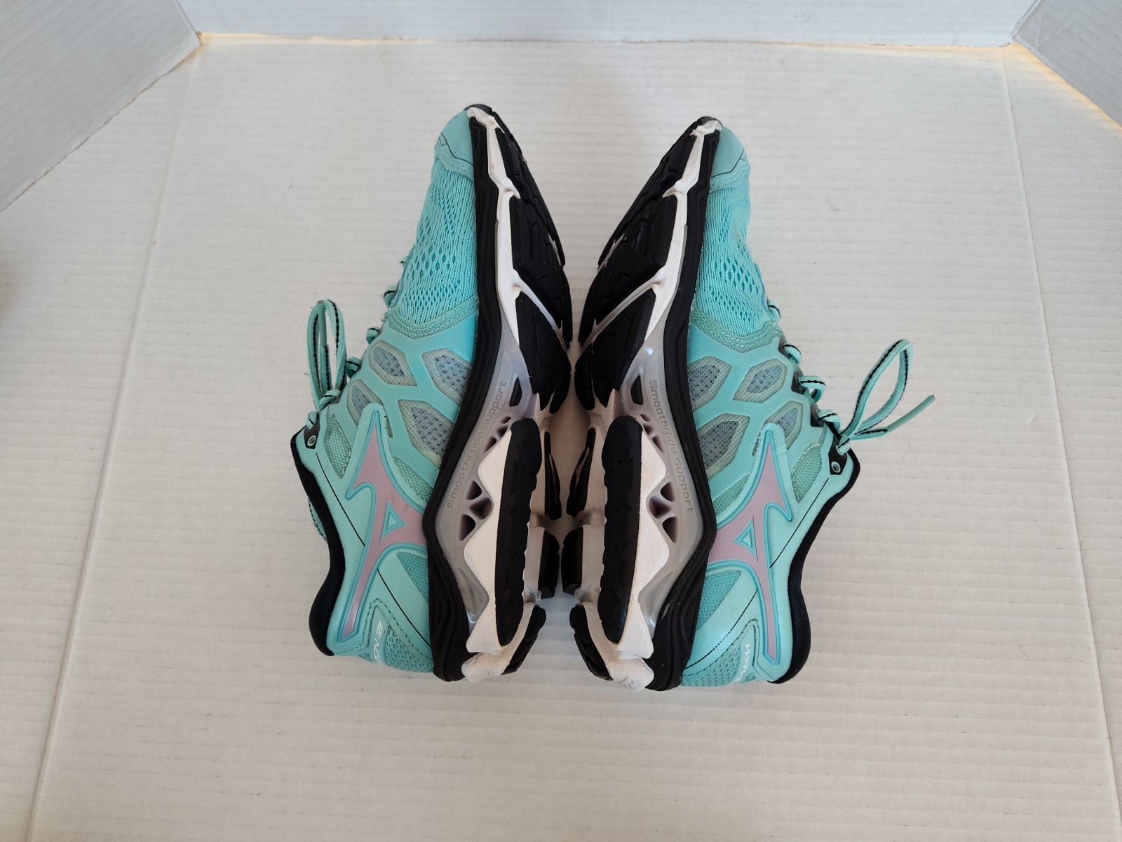 Mizuno Wave Horizon 3 Womens Running Shoes Size 8 Angel Blue Lavender Frost