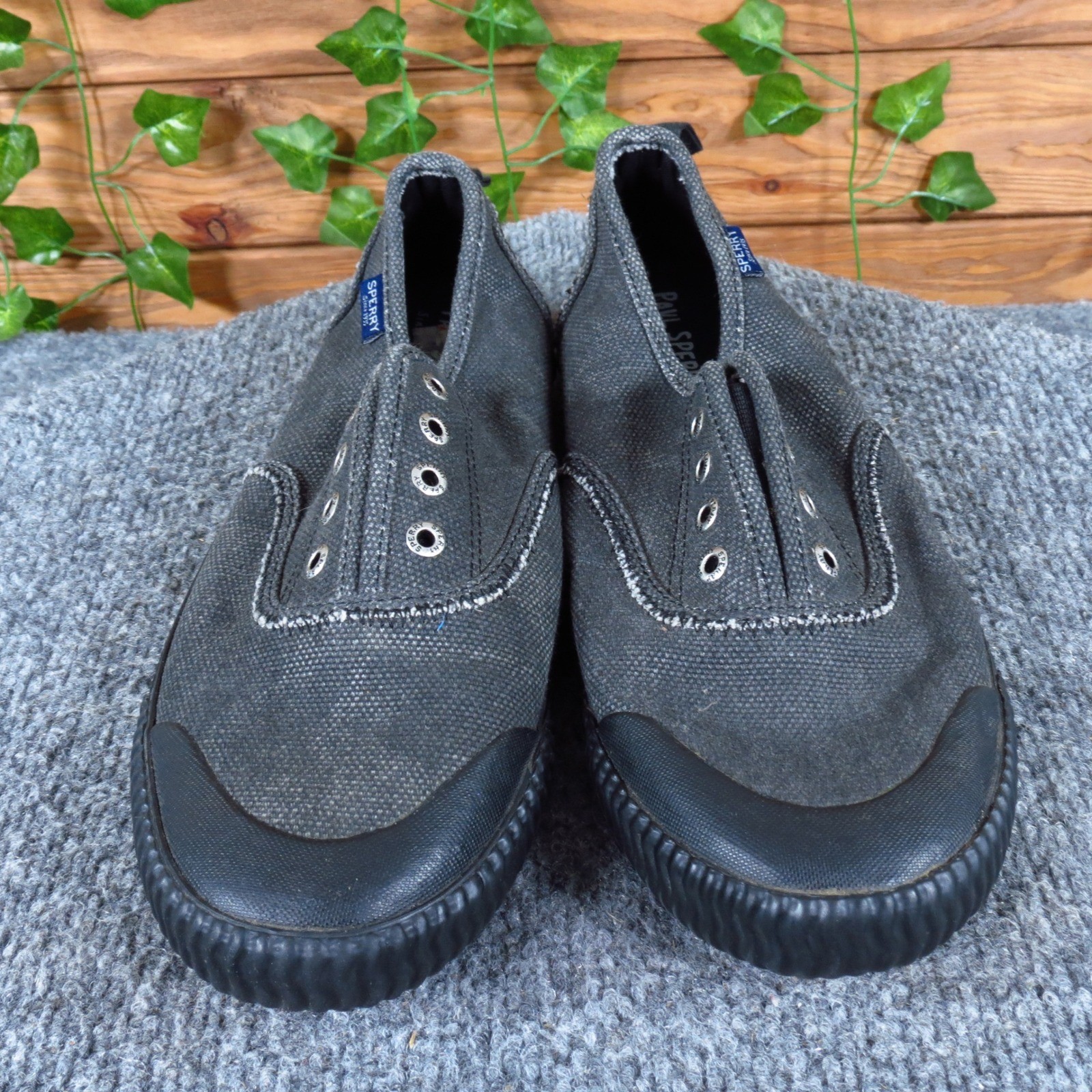 Sperry Paul Sayel Clew Women Casual Sneaker 8.5 Daily Wear Gray Fabric