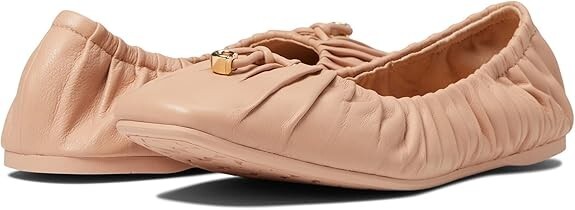 Coach Eleanor Ballet Flats – nude pink – Size 8B – Women’s Leather Flats Shoes