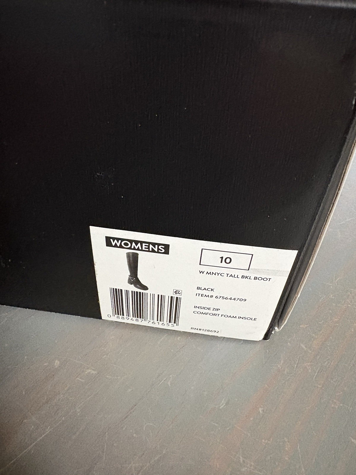 NEW Madden NYC Tall Black Buckle Heeled Boots Womens Size 10