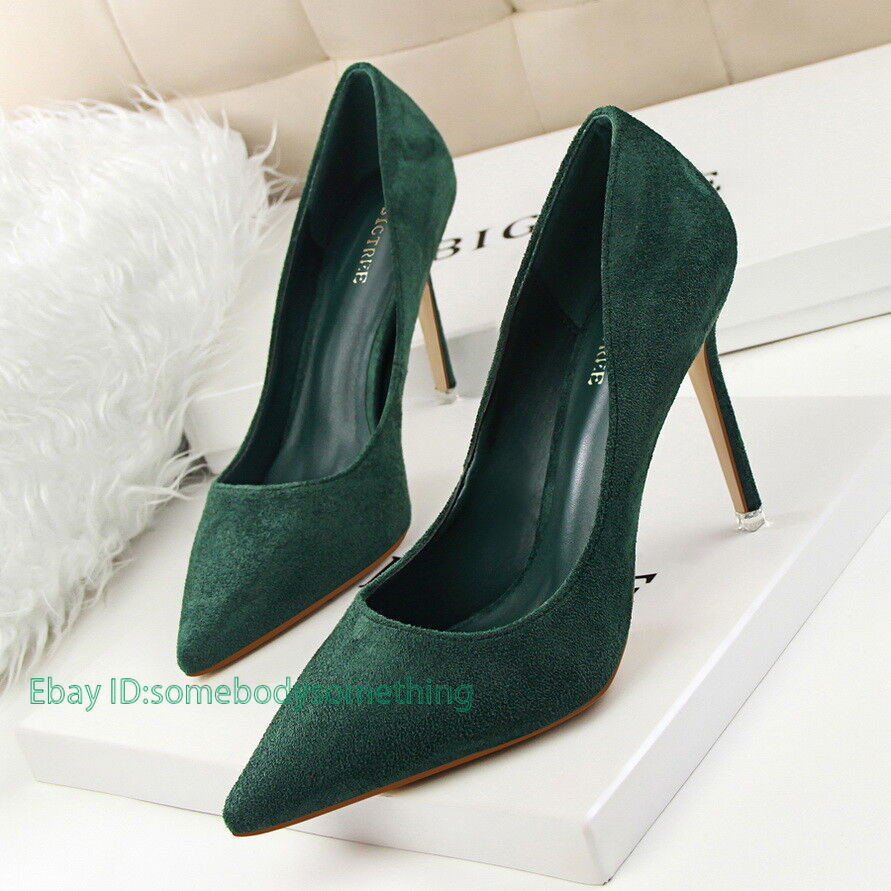 Women’s Pointed Toe Slip on Stiletto High Heeled Classic Party Wedding Pumps