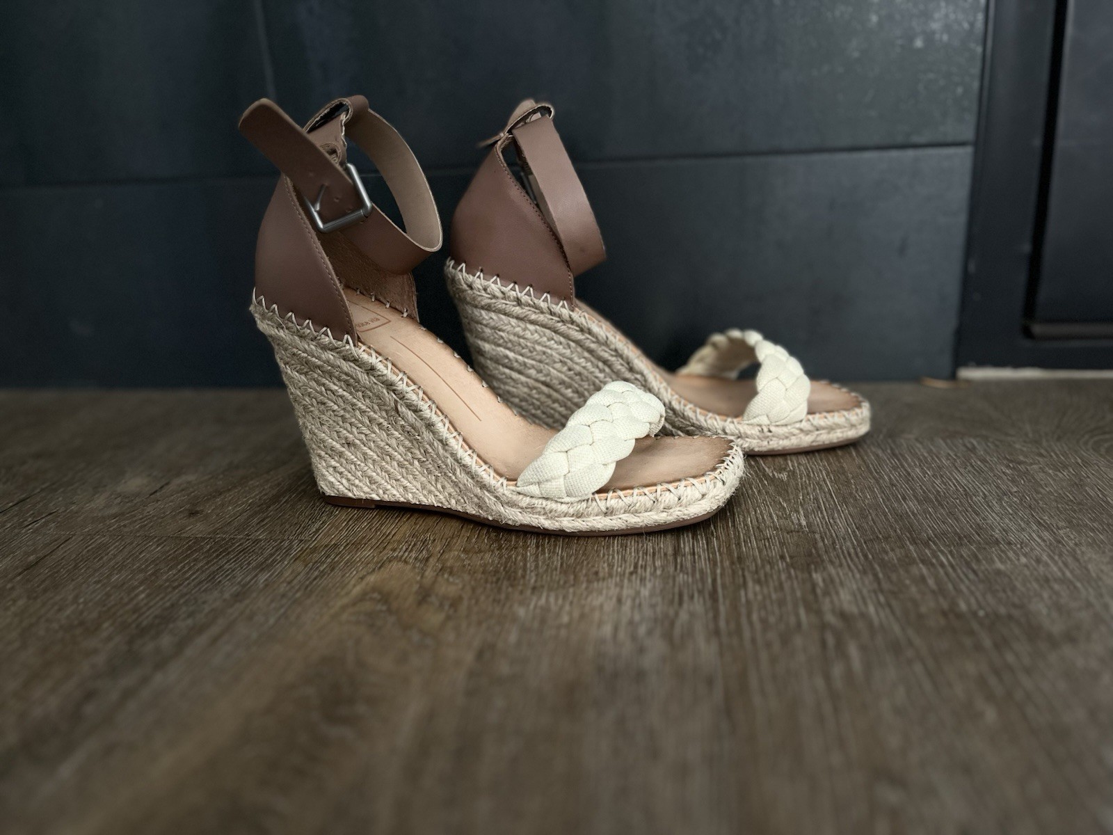 Dolce Vita Nilton Sandstone Braided Strap Espadrille Sandals Size 8