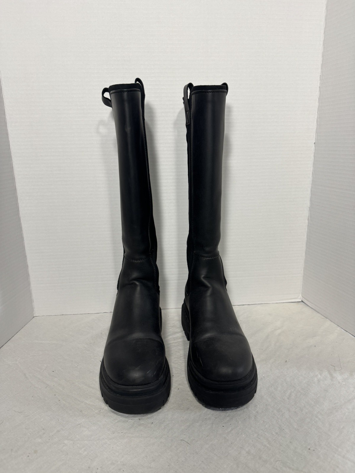 Rocket Dog Women’s Motorcycle Style Zip Up Knee Boots Size 7.5