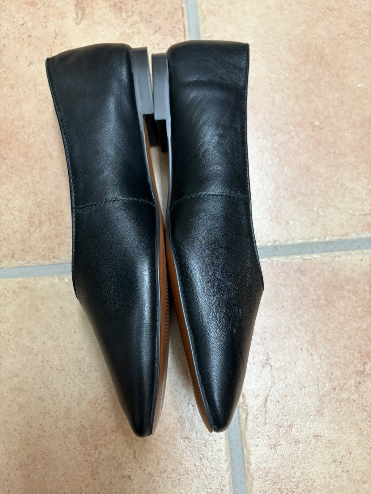 Madewell The Kylie Ballet Flat Napa Leather Size 8 Black