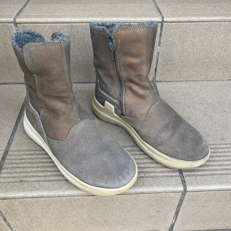women ecco boots beige 36