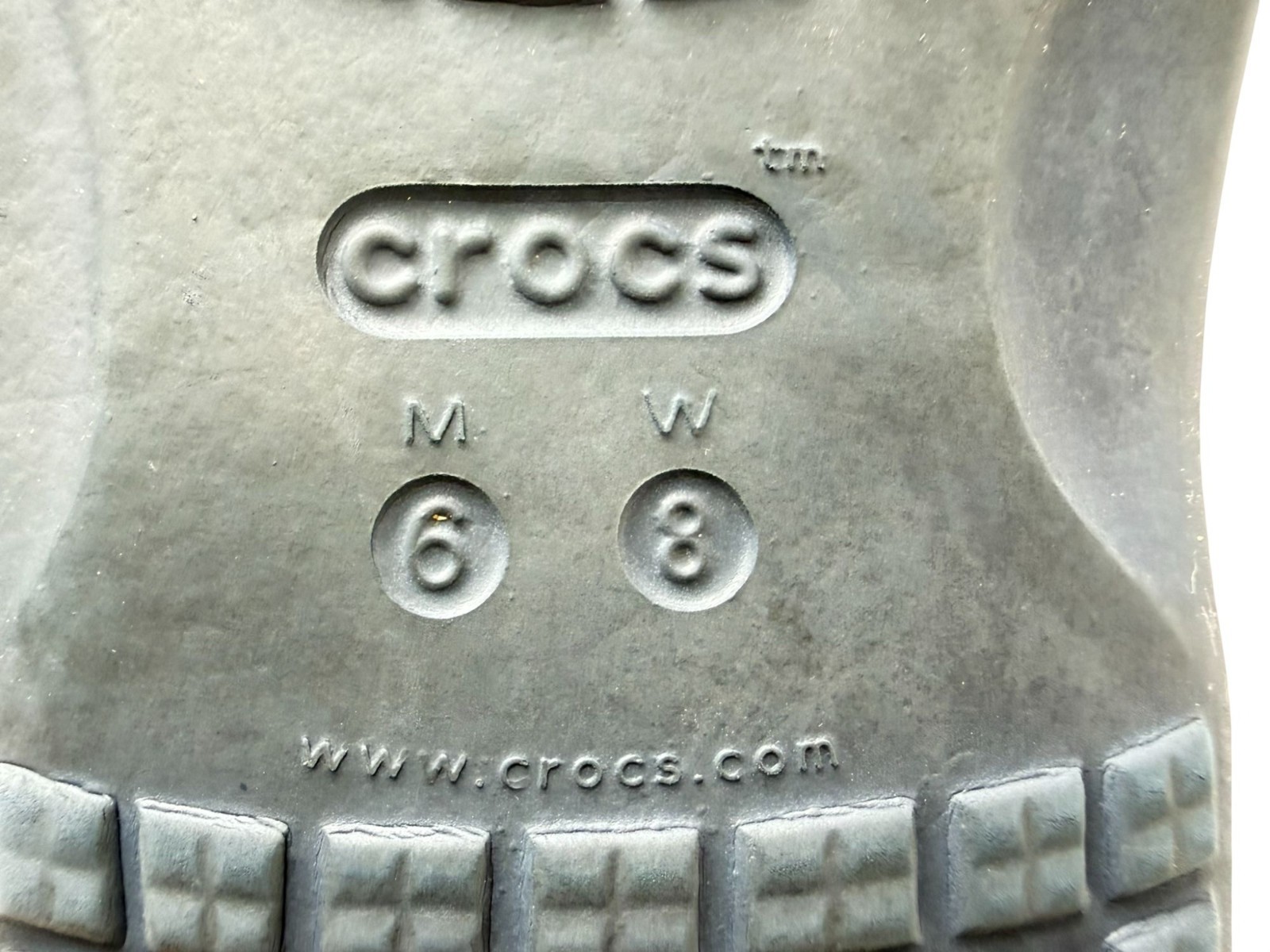 Crocs Navy Blue Womens Slide Sandals M6 W8 Unisex