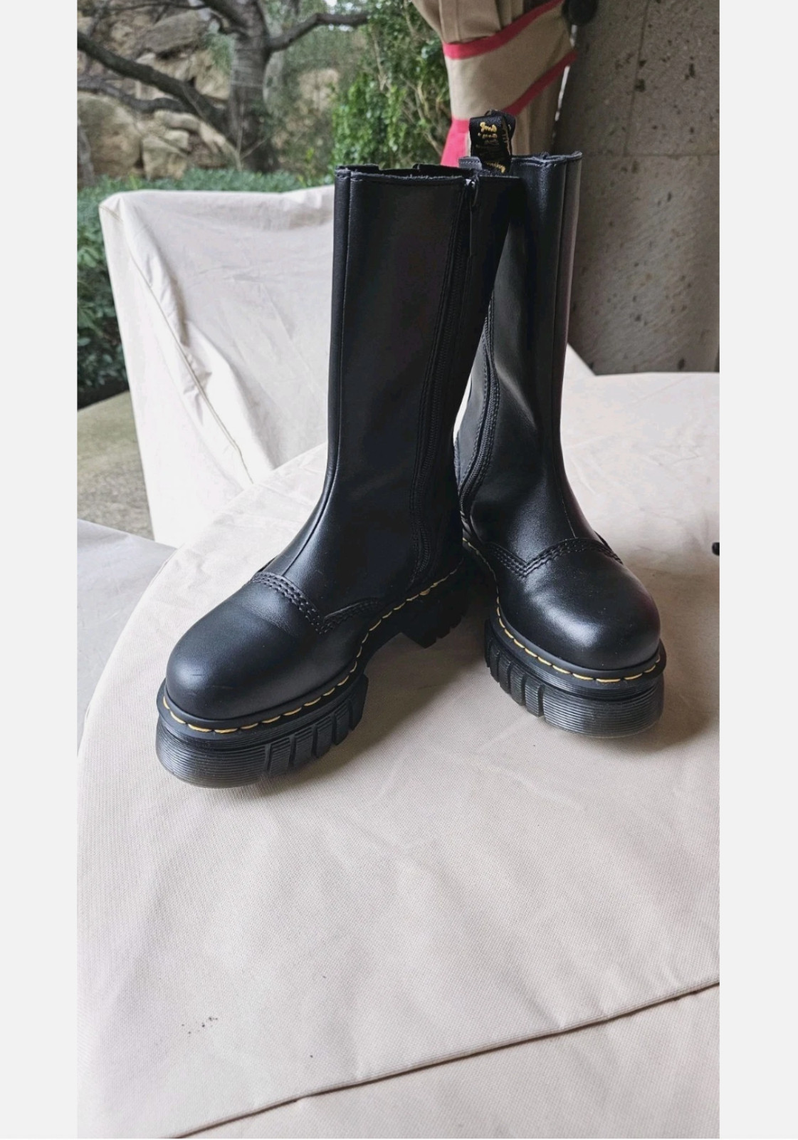 DR MARTENS Audrick Tall Nappa Leather Platform Chelsea MSRP$280 Comfy + Chic