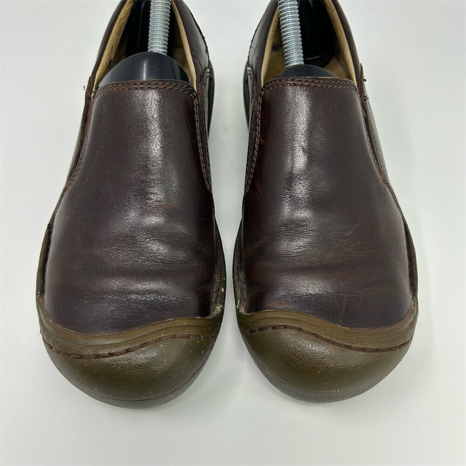Keen Clara Women’s Slip-On Clog Mule Shoes Brown Comfort Casual Workwear Size 6