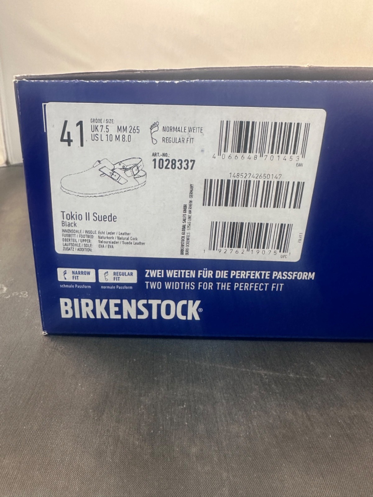 Birkenstock Tokio II 41 Black (w-10 m-8