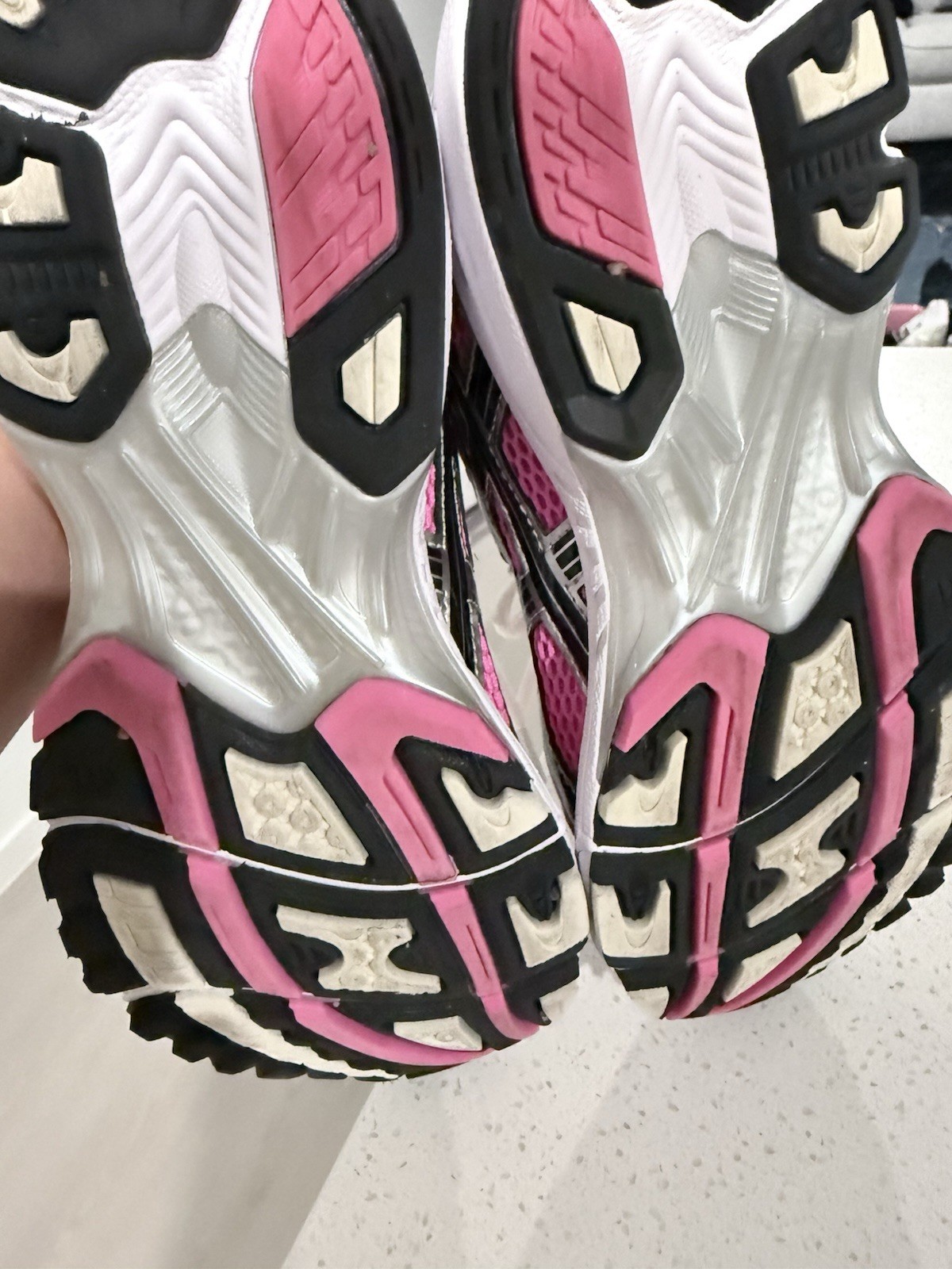 ASICS GEL-Kayano 14 Women’s Mesh Low Top Sneakers Pink Silver Black White