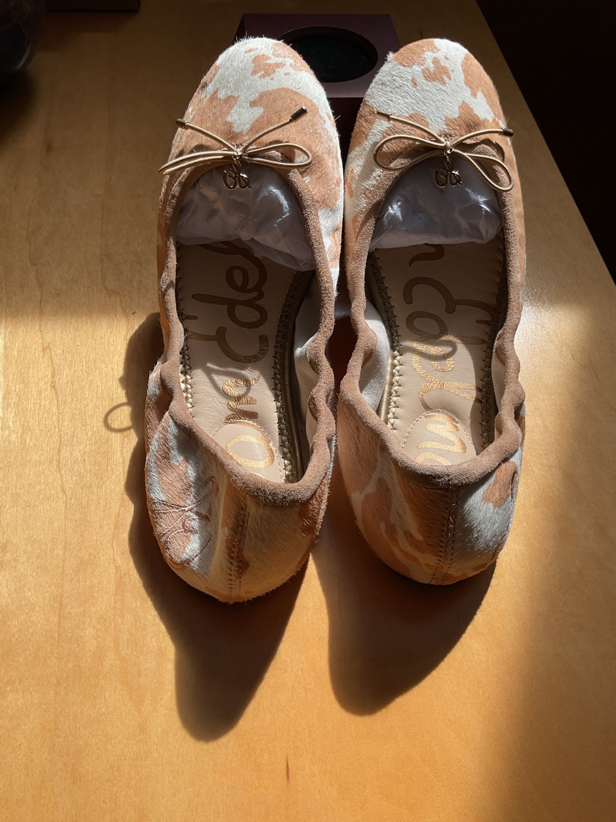 Sam Edelman Felicia Printed Calf Hair Ballet Flats Size 9M
