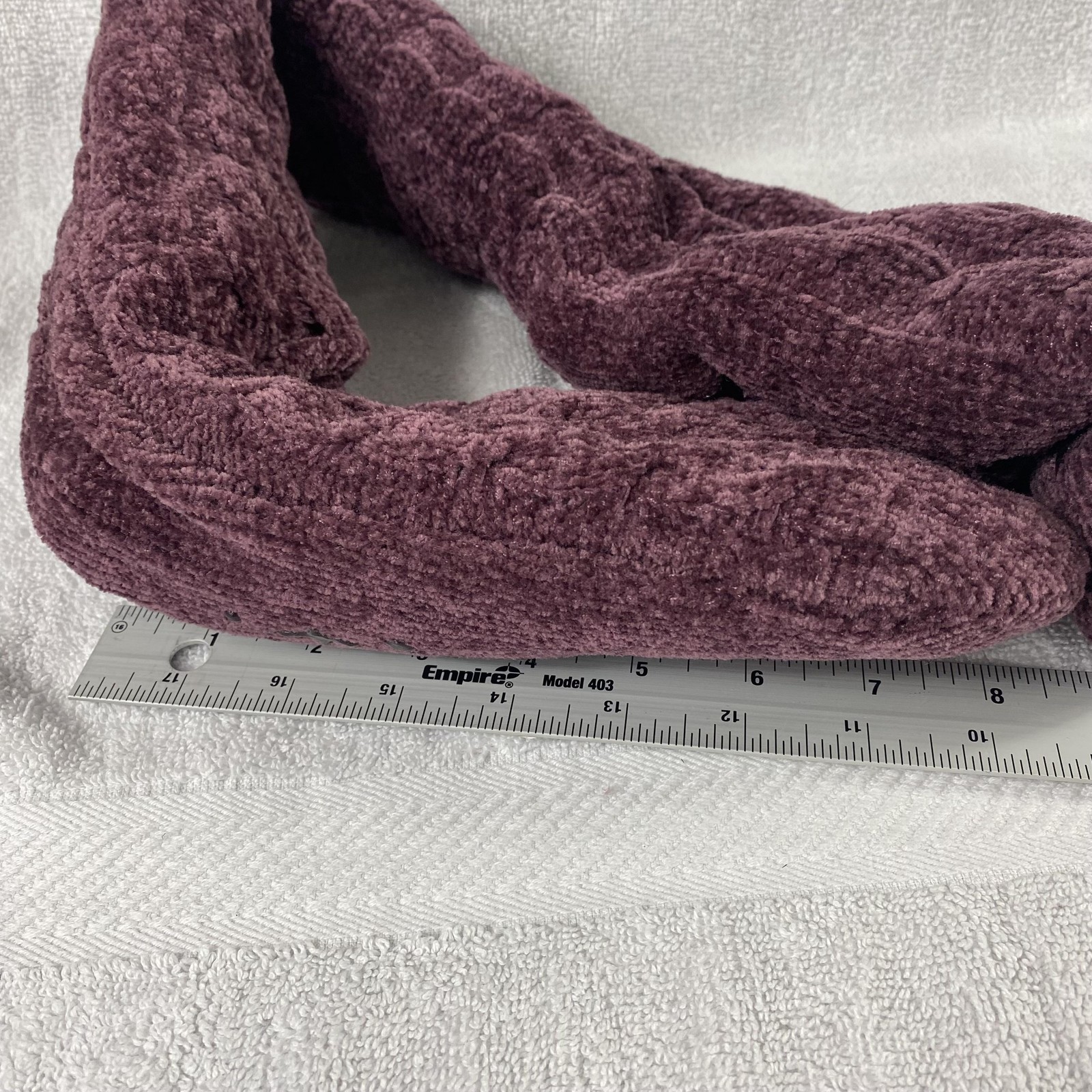 Muk Luks Slipper Socks Womens Large Chenille Knit Non Slip House Shoes Cozy