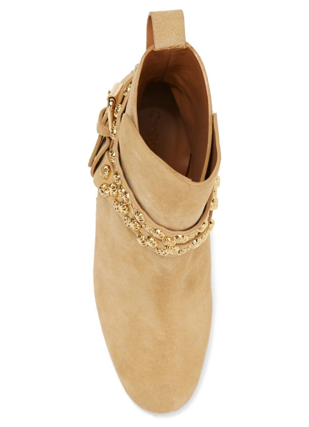 See by Chloe Lean Leon Suede Ankle Boots Bootie Size 39.5 / US 9.5 Fits Like 9
