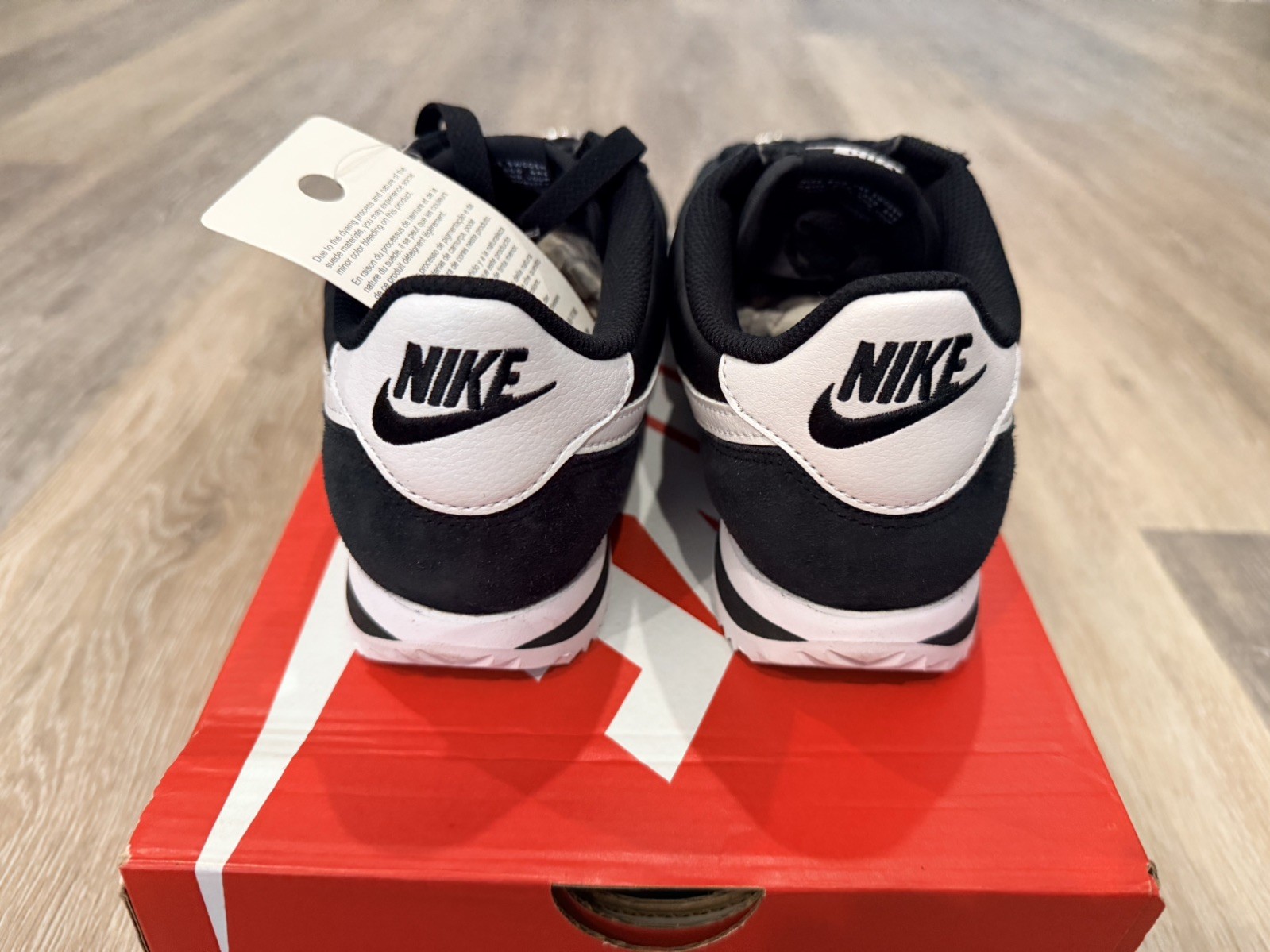 Women’s Nike Cortez TXT Nylon Black White OG DZ2795-001 sz 8.5