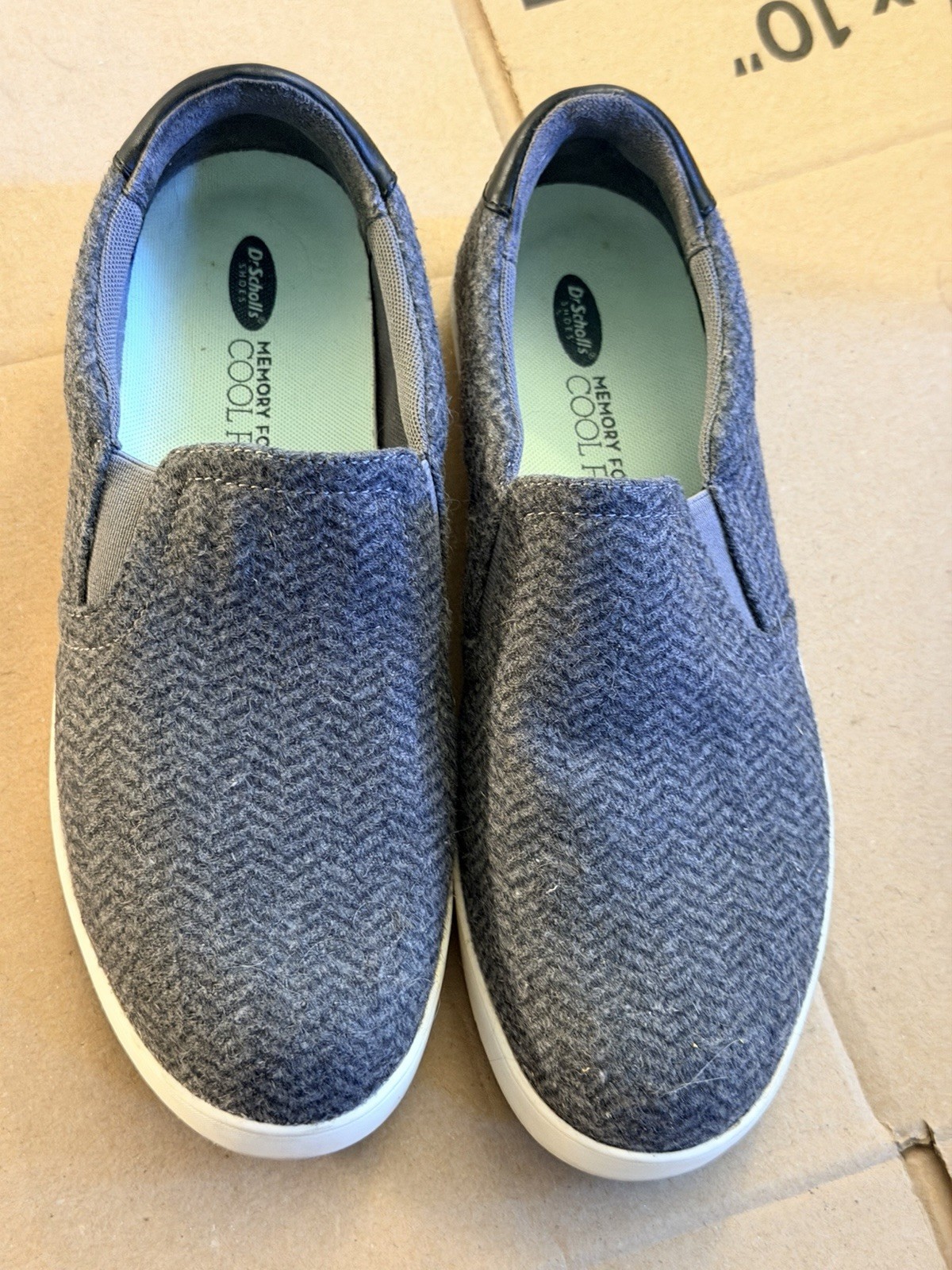 Dr. Scholl’s Madison Slip-on Sneaker, Black/gray Herringbone, SZ 8M