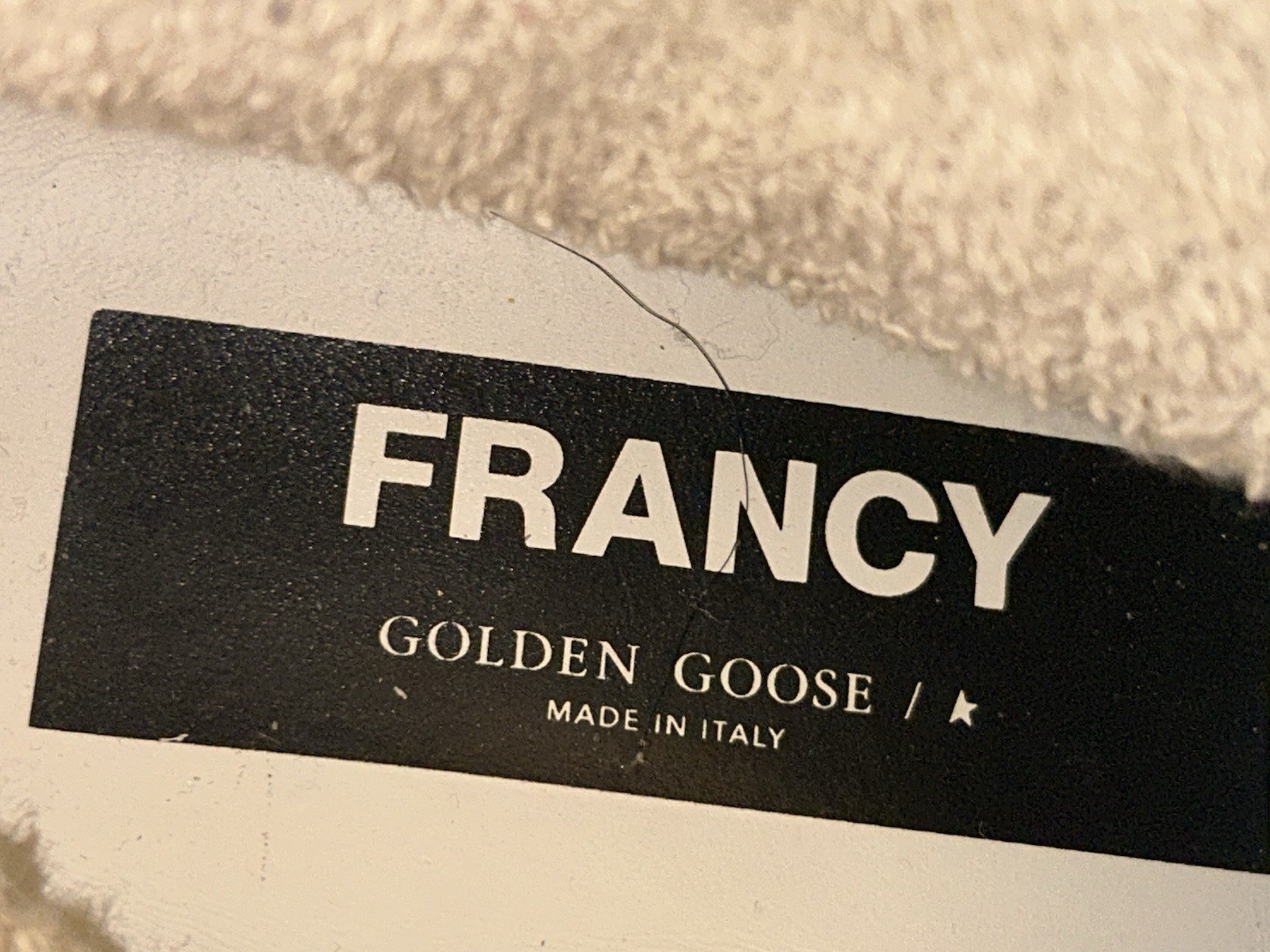 Golden Goose Francy Sneakers Size 38 White and Silver