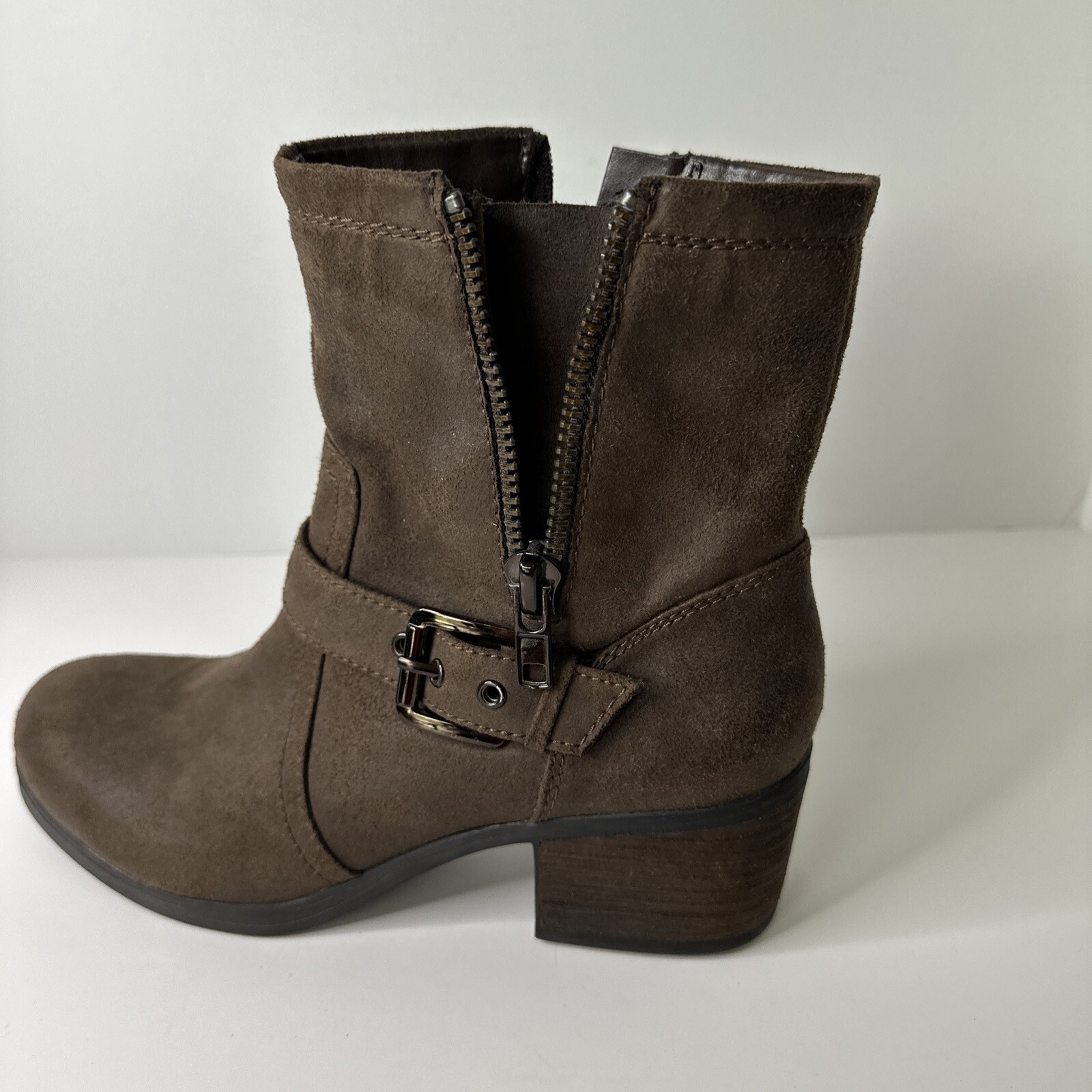 Carlos By Carlos Santana Rolla Bootie Womans Size 8.5 Zip Up/ Buckle Casual Wear