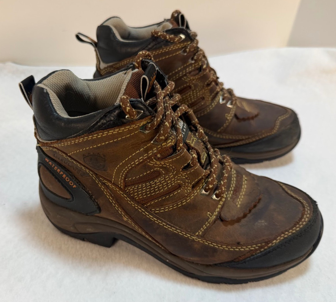 Ariat ATS Waterproof Insulated Work Hiking Boots Womens 7B Brown