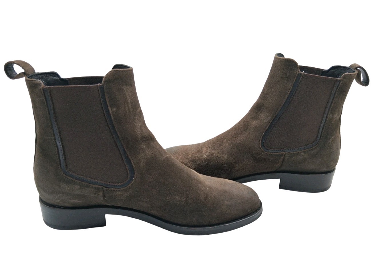 Thursday Boot Co Chelsea Boots Womens Size 7.5 Brown Suede Pull On Ankle Casual