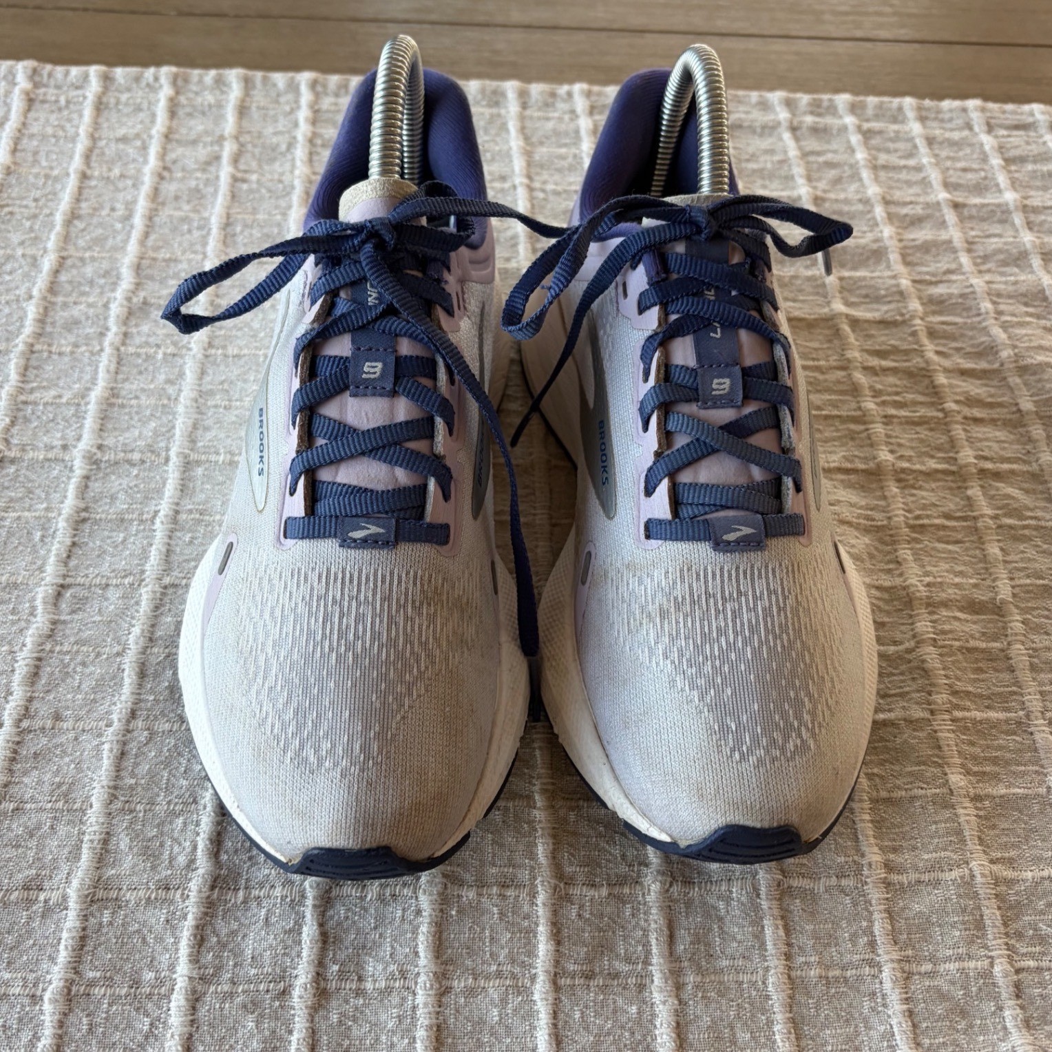 Brooks Launch 9 Womens Running Shoes Lavender Grey Navy Blue 1203731B523 Size 6